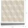 Moderne geometrische tapete in beige · Hera Walls Tempo H512-1F