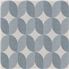 Papel pintado para dormitorio geométrico azul