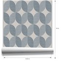 Geometrische blaue schlafzimmertapete · Hera Walls Tempo H512-2F