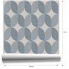 Geometrische blaue schlafzimmertapete · Hera Walls Tempo H512-2F