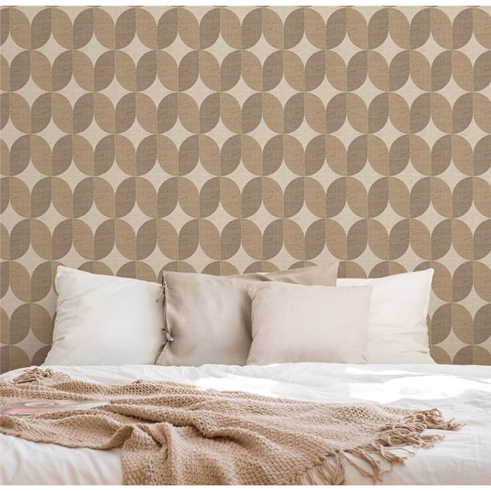 Contemporary Wave Pattern Navy Wallpaper · Hera Walls Tempo H512-3F