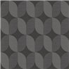 Papel pintado geométrico moderno gris carbón