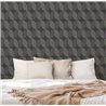 Papier peint géométrique moderne gris anthracite · Hera Walls Tempo H512-5F