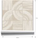 Papel pintado arcos geométricos estilo japandi · Hera Walls Tempo H513-1F