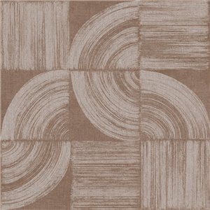 Papier peint arches géométriques marron