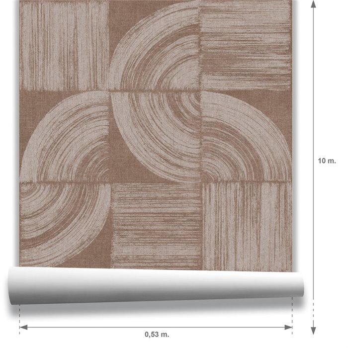 Modern Arch Shapes Soft Gray Wallpaper · Hera Walls Tempo H513-3F