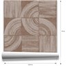 Geometrische bogentapete in brauntönen · Hera Walls Tempo H513-3F