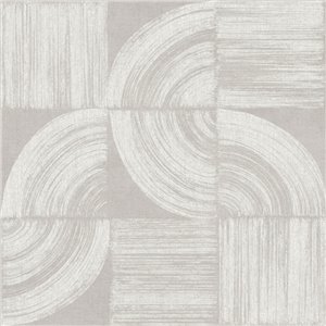 Papel pintado de arcos geométricos gris claro