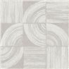 Papel pintado de arcos geométricos gris claro
