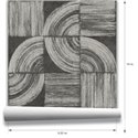 Moderne geometrische tapete in dunkelgrau · Hera Walls Tempo H513-5F