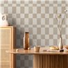 Papier peint carreaux géométriques beige · Hera Walls Tempo H514-1F