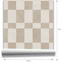 Papier peint carreaux géométriques beige · Hera Walls Tempo H514-1F
