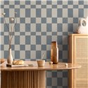 Kitchen Checkerboard Ochre Yellow Wallpaper · Hera Walls Tempo H514-2F