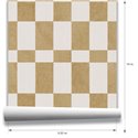 Papier peint damier pour cuisine ocre · Hera Walls Tempo H514-3F