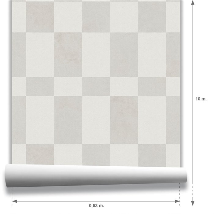 Minimalistische schachbrett-tapete in grau · Hera Walls Tempo H514-4F