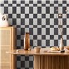 Klassische schachbrett-tapete in schwarz und weiß · Hera Walls Tempo H514-5F
