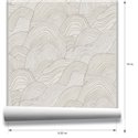 Papel pintado de ondas japonesas beige · Hera Walls Tempo H516-1F