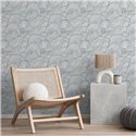 Blaue wellentapete im orientalischen stil · Hera Walls Tempo H516-2F