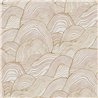 Papier peint japandi vagues ocre
