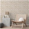 Papel pintado japandi de ondas ocre · Hera Walls Tempo H516-3F