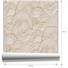 Papel pintado japandi de ondas ocre · Hera Walls Tempo H516-3F