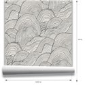 Moderne wellentapete in schwarz · Hera Walls Tempo H516-4F