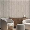Papel pintado de rayas geométricas modernas beige · Hera Walls Tempo H518-1F