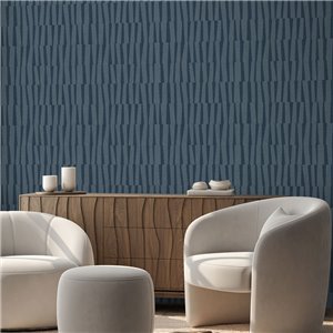 Papier peint pour bureaux et hôtels bleu 2