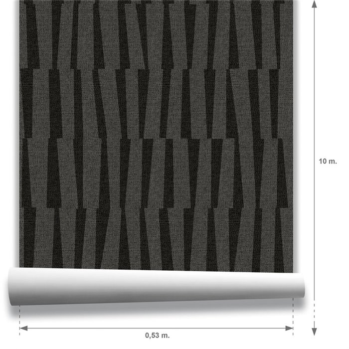 Papel pintado para hoteles modernos gris oscuro · Hera Walls Tempo H518-4F