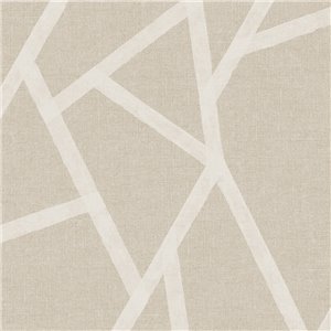 Moderne geometrische linientapete beige