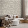 Moderne geometrische linientapete beige · Hera Walls Tempo H519-1F