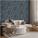 Luxury Hotel Geometric Lines Ochre Wallcovering · Hera Walls Tempo H519-2F