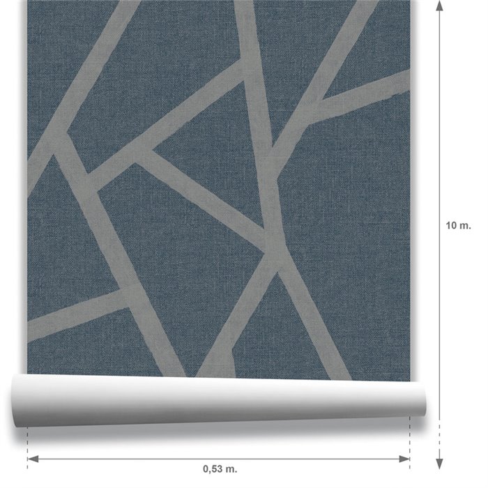 Blaue linientapete für das moderne wohnzimmer · Hera Walls Tempo H519-2F