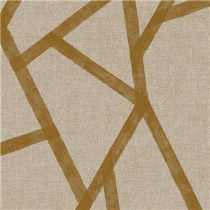 Geometrische senfgelbe hotel-tapete