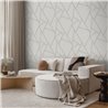 Papier peint minimaliste lignes gris clair · Hera Walls Tempo H519-4F