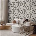 Papier peint para salon moderne noir blanc · Hera Walls Tempo H519-5F
