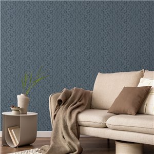 Interlocking Braid Pattern Ochre Wallpaper 2