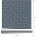 Moderne fischgrät-tapete in denimblau · Hera Walls Tempo H520-2F