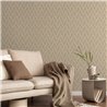 Papier peint moderne motif tressé sable · Hera Walls Tempo H520-3F
