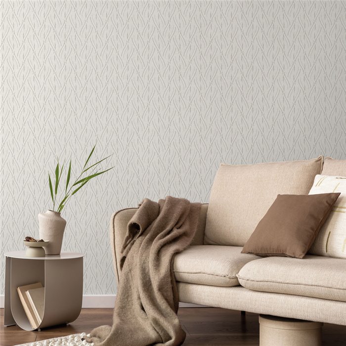 Moderne tapete mit verschlungenen linien grau · Hera Walls Tempo H520-4F