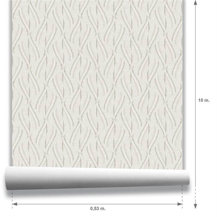 Minimalist Interlocking Lines Gray Wallpaper · Hera Walls Tempo H520-4F