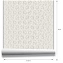 Papel pintado moderno de líneas entrelazadas gris · Hera Walls Tempo H520-4F