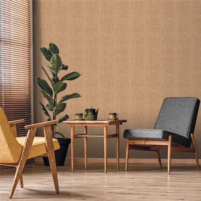 Japanese style taupe and gold papyrus effect wallpaper · Hera Eternity 210-1