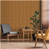 Colonial style papyrus wallpaper in caramel brown · Hera Eternity 210-4