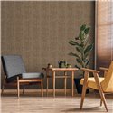 Papier peint papyrus oriental gris pierre foncé · Hera Eternity 210-6
