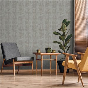 Oriental style papyrus blue wallpaper 2