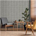 Papier peint style oriental bleu papyrus · Hera Eternity 210-10