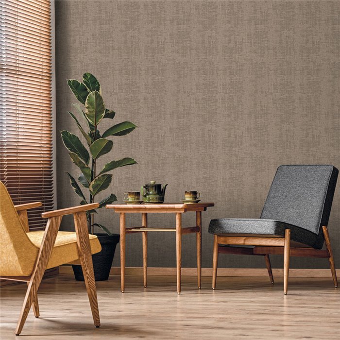 Imitation papyrus medium grey wallpaper for japandi living room · Hera Eternity 210-15