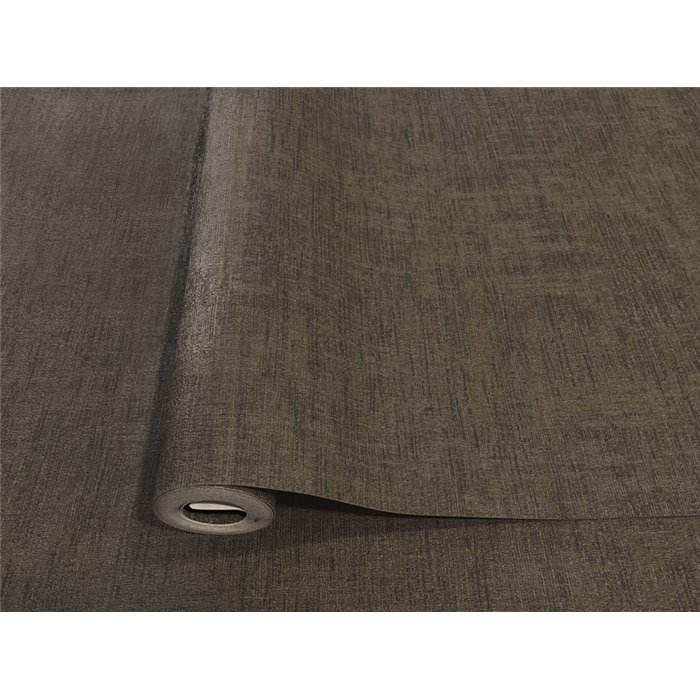 Tapete im Ethno-Stil in Dunkelschokolade mit Papyrusstruktur · Hera Eternity 210-18