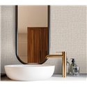 Papier peint raphia beige clair idéal pour salle de bain ou spa · Hera Eternity 211-3